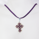 Small Cross - Arabella-Purple Suedine - 1